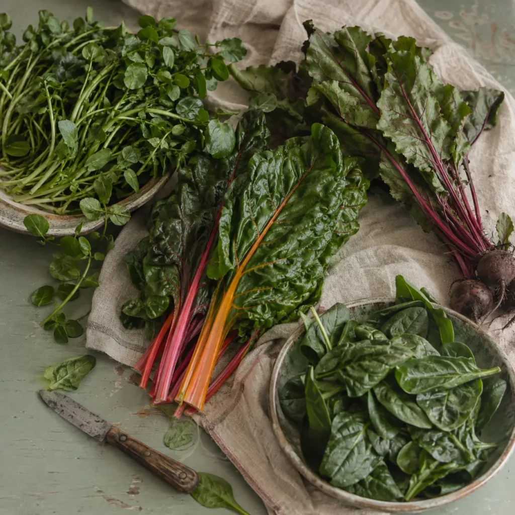 A selection of nutrient-dense vegetables.