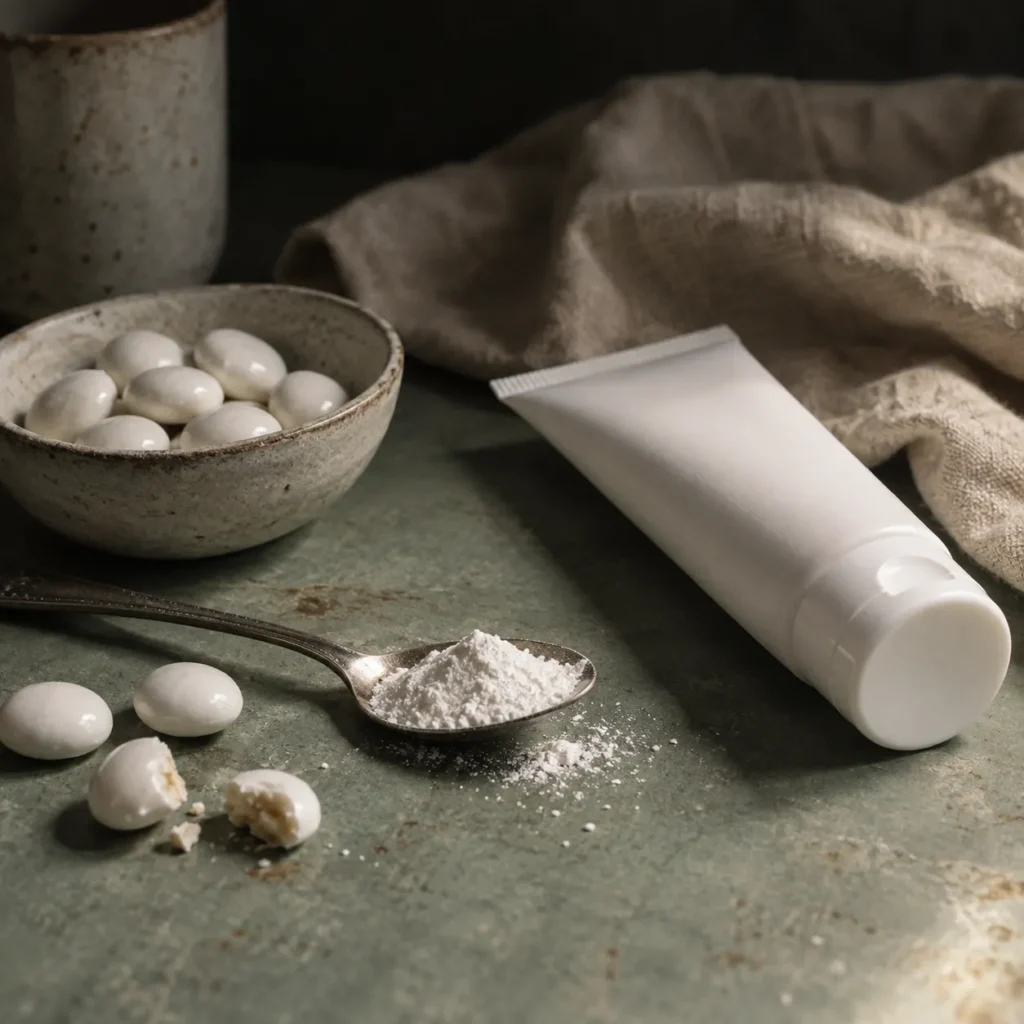 Packaged foods associated with titanium dioxide.