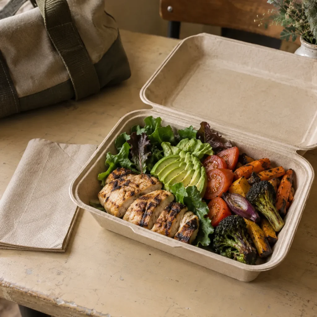 A Whole30-friendly fast food meal for travel.